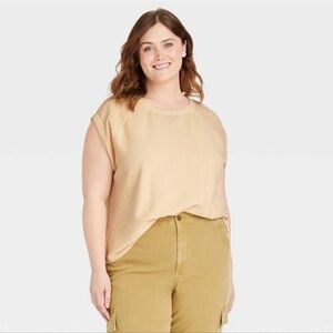 Universal Thread Women's Sleeveless Textured Knit Tank Top